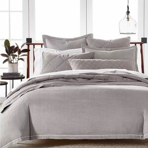 Hotel Collection Linen/Modal Blend 3-Pc. Duvet Cover Set, Natural/Beige